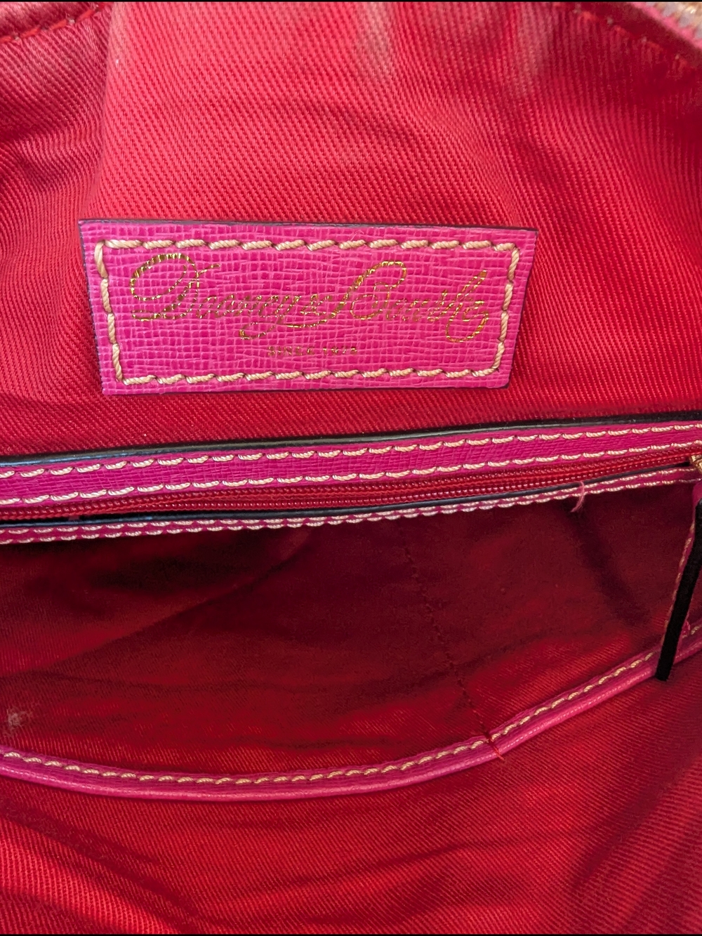 Dooney & Bourke Pink Canvas Shoulder Bag - Picture 10 of 14